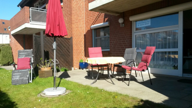 Terrasse der Ferienwohung Karina